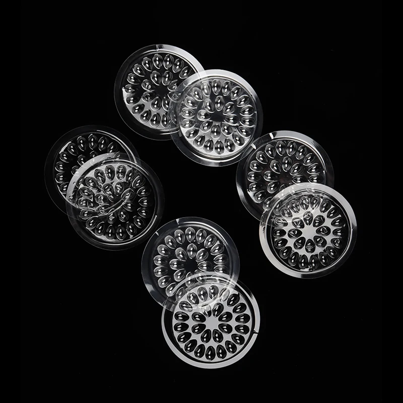 Eyelash Plastic Glue Holder Glue Gasket 20pcs Adhesive Pallet Eyelash Extension Glue Pads Flower Shape Pad Makeup Tools