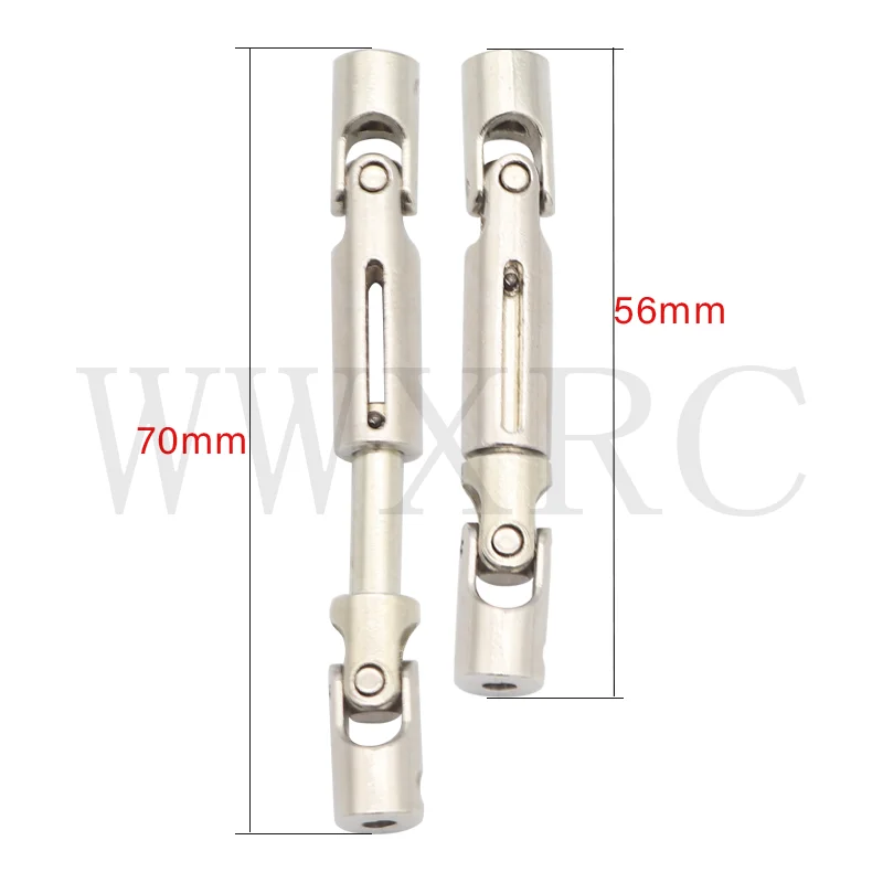 1/2 PCS Upgrade Metal Drive Shaft for WPL D12 C14 C24 B14 B24 B16 B36 C64-1 MN D90 D98 MN99S RC Car Parts Accessories
