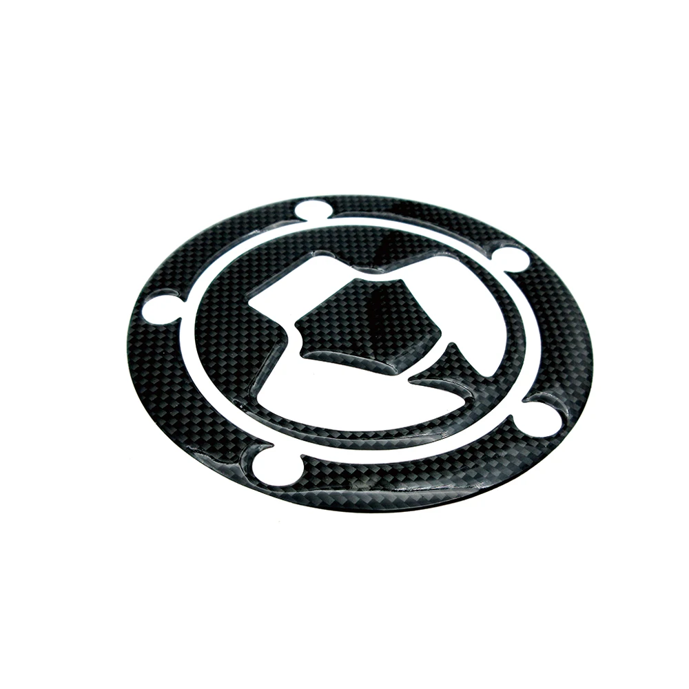 Motorcycle Carbon Fiber Fuel Gas Cap Cover Tank Protector Pad Stickers For Kawasaki Z Z1000 Z1000SX Z800 Z750 Z250 Racing Decals