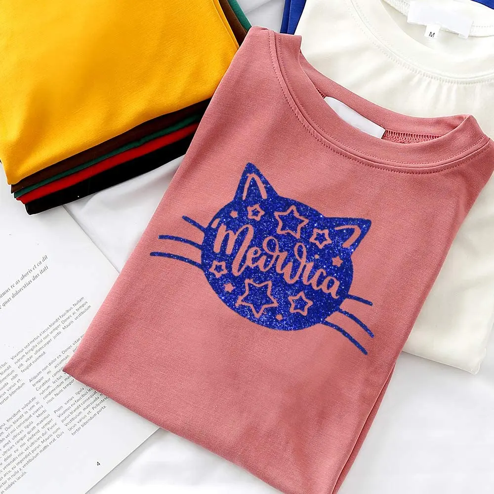 Glitter Heat Transfer Vinyl Iron On, HTV Vinyl for Shirts, Easy to Cut & Weed for Heat Vinyl Design, HTV Vinyl Roll