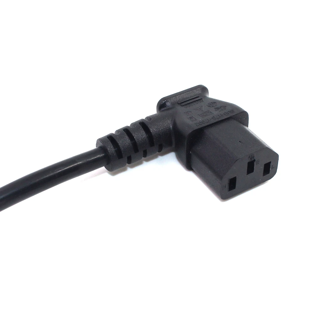 IEC60320 C13 Angle Converter Angle Extension Cable C13 to C14 PDU Up Down Right Angle Power Cables Male to Female AC Power Cord