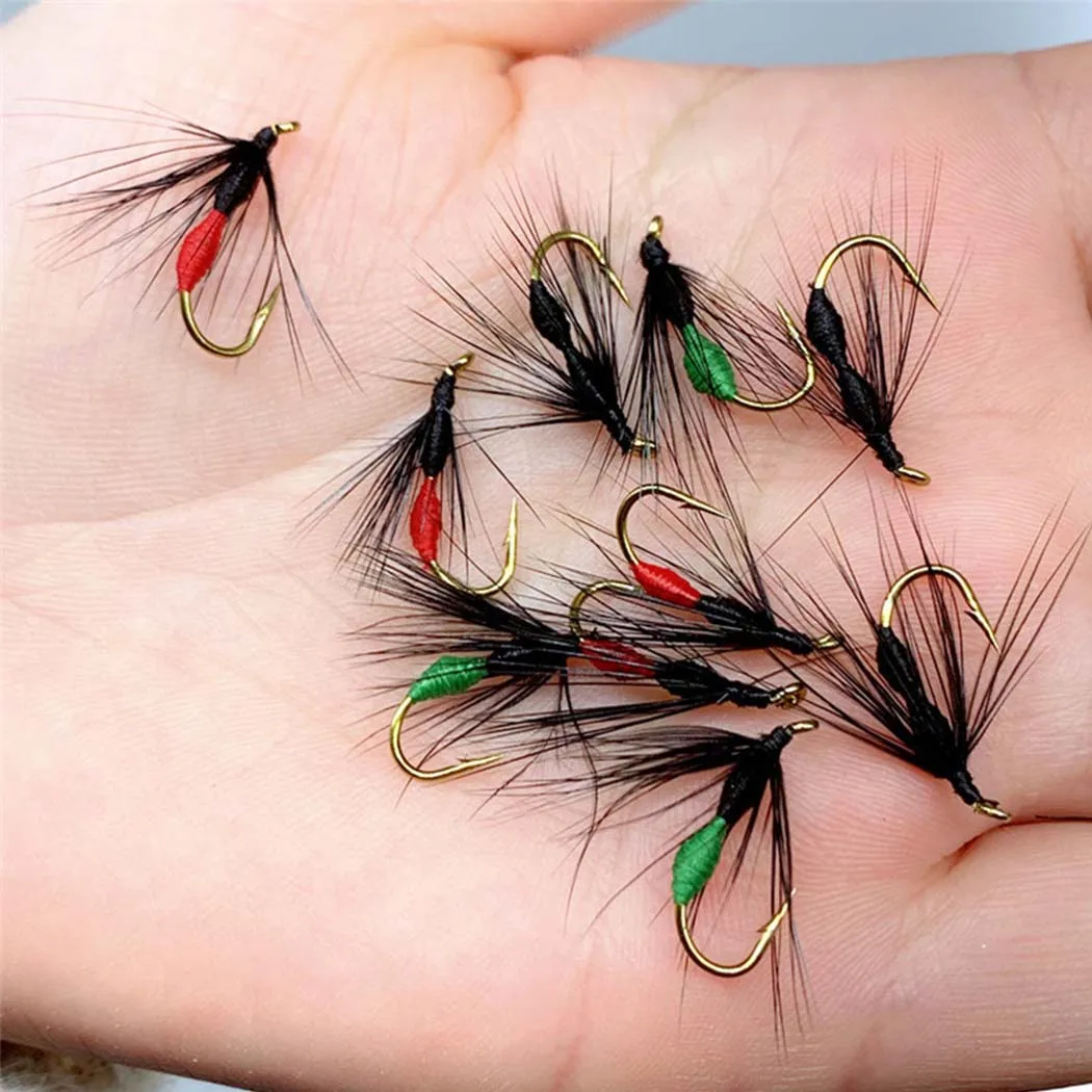 3Piece Realistic Nymph Scud Fly For Trout Fishing Artificial Insect Bait Lure Simulated Scud Worm Fishing Lure