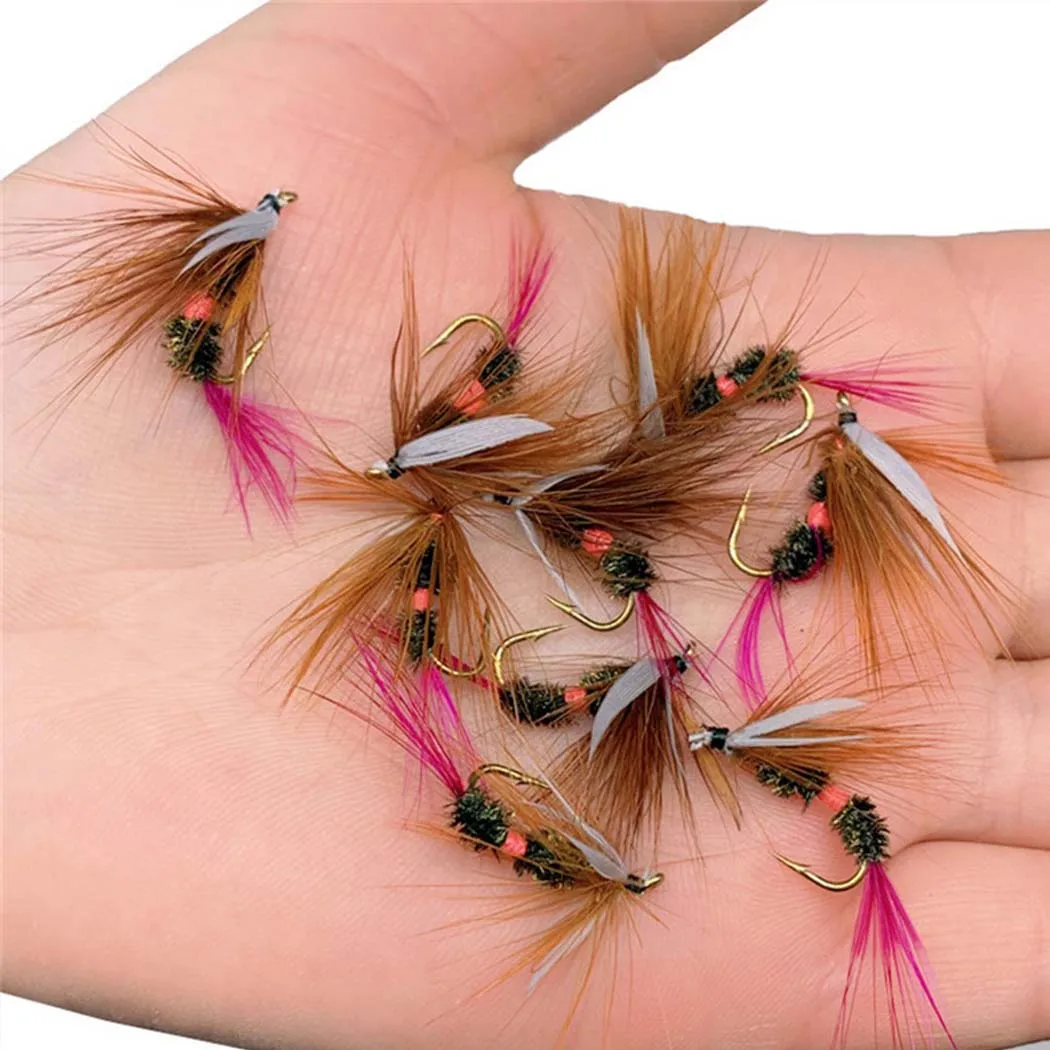 3Piece Realistic Nymph Scud Fly For Trout Fishing Artificial Insect Bait Lure Simulated Scud Worm Fishing Lure