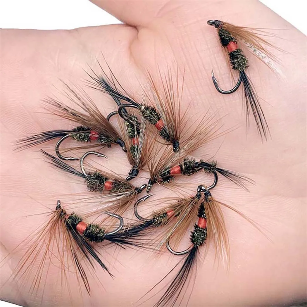 3Piece Realistic Nymph Scud Fly For Trout Fishing Artificial Insect Bait Lure Simulated Scud Worm Fishing Lure