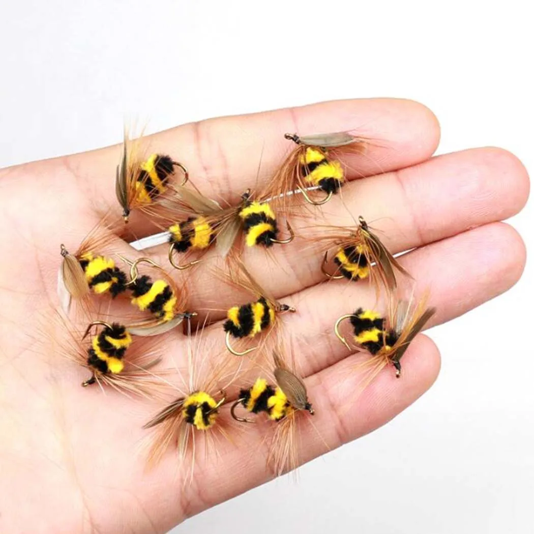3Piece Realistic Nymph Scud Fly For Trout Fishing Artificial Insect Bait Lure Simulated Scud Worm Fishing Lure