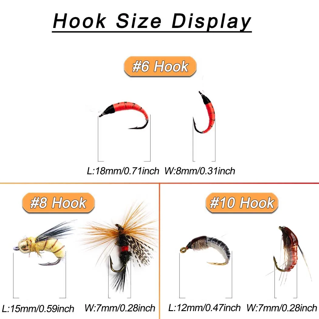 3Piece Realistic Nymph Scud Fly For Trout Fishing Artificial Insect Bait Lure Simulated Scud Worm Fishing Lure