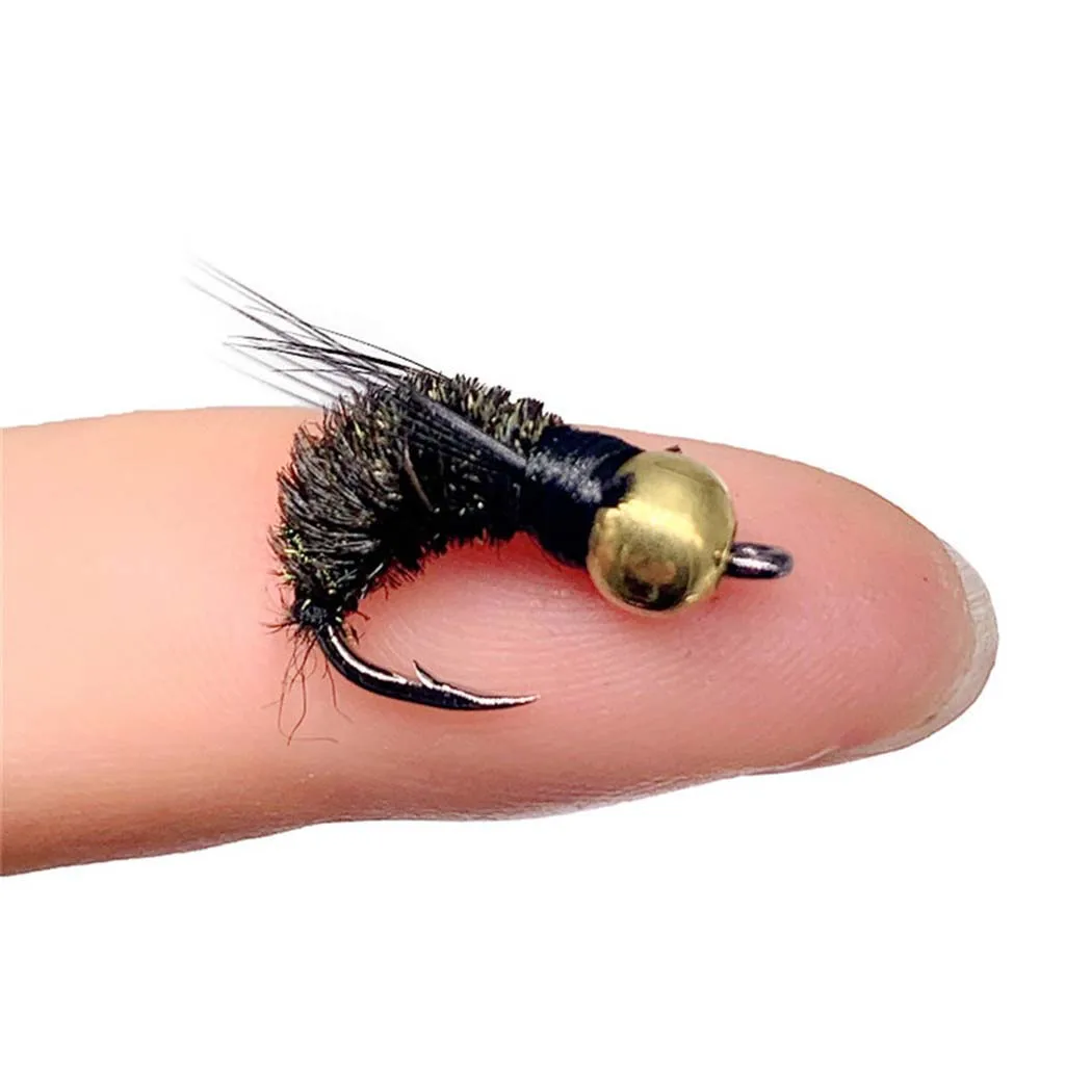 3Piece Realistic Nymph Scud Fly For Trout Fishing Artificial Insect Bait Lure Simulated Scud Worm Fishing Lure