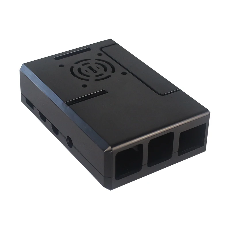 Raspberry Pi ABS Case Black Plastic Shell Removable GPIO Cover Optional With Cooling Fan For Raspberry Pi 4B