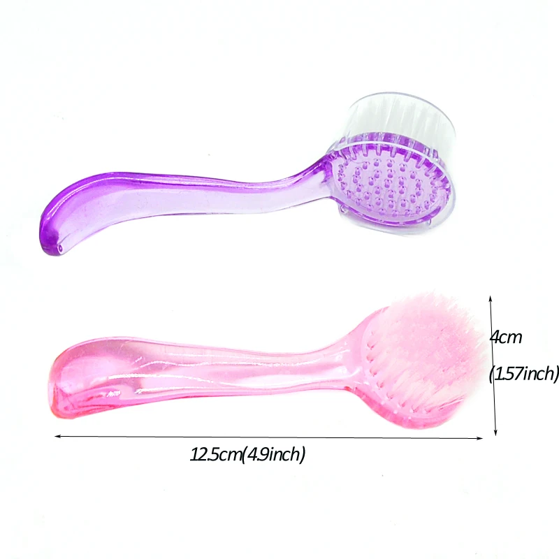 1/3/5 Pcs/Pack Nail Acrylic Brush Dust Powder Brush Round Head With Cap Pedicure Tools Holder For Brushes Professional Manicure