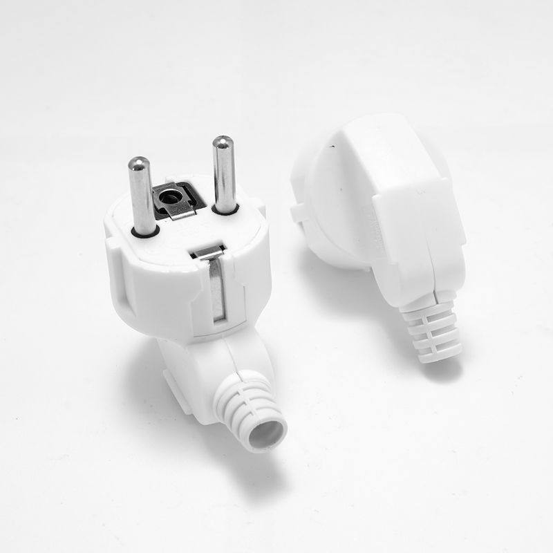 EU Plug Adapter Replacement 16A Male France Korea Germany Plug AC Outlets Rewireable Schuko Euro Wall Socket For Power Cable
