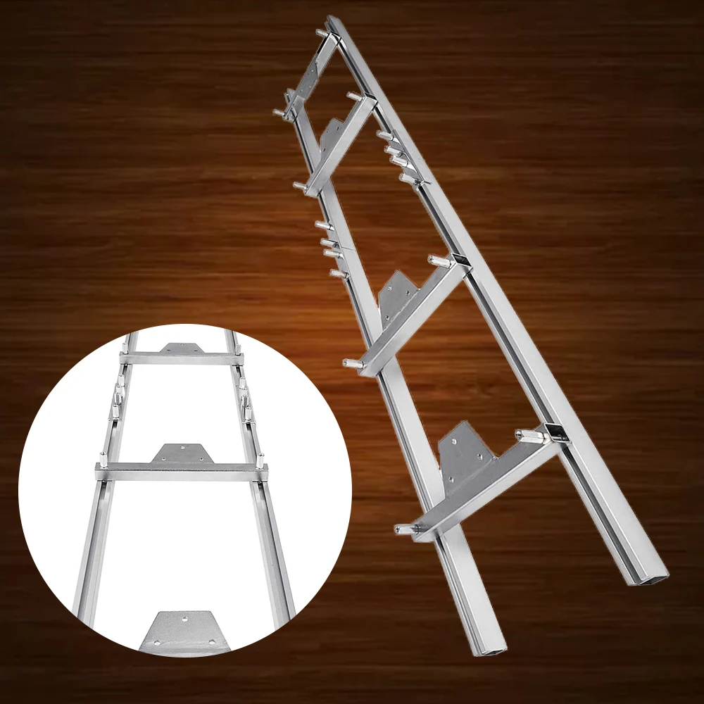 9FT Milling Rail System Chainsaw Mill Guide Set Portable Ladder Connector Kit Works with Saw Mill