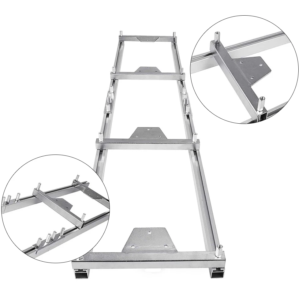 9FT Milling Rail System Chainsaw Mill Guide Set Portable Ladder Connector Kit Works with Saw Mill