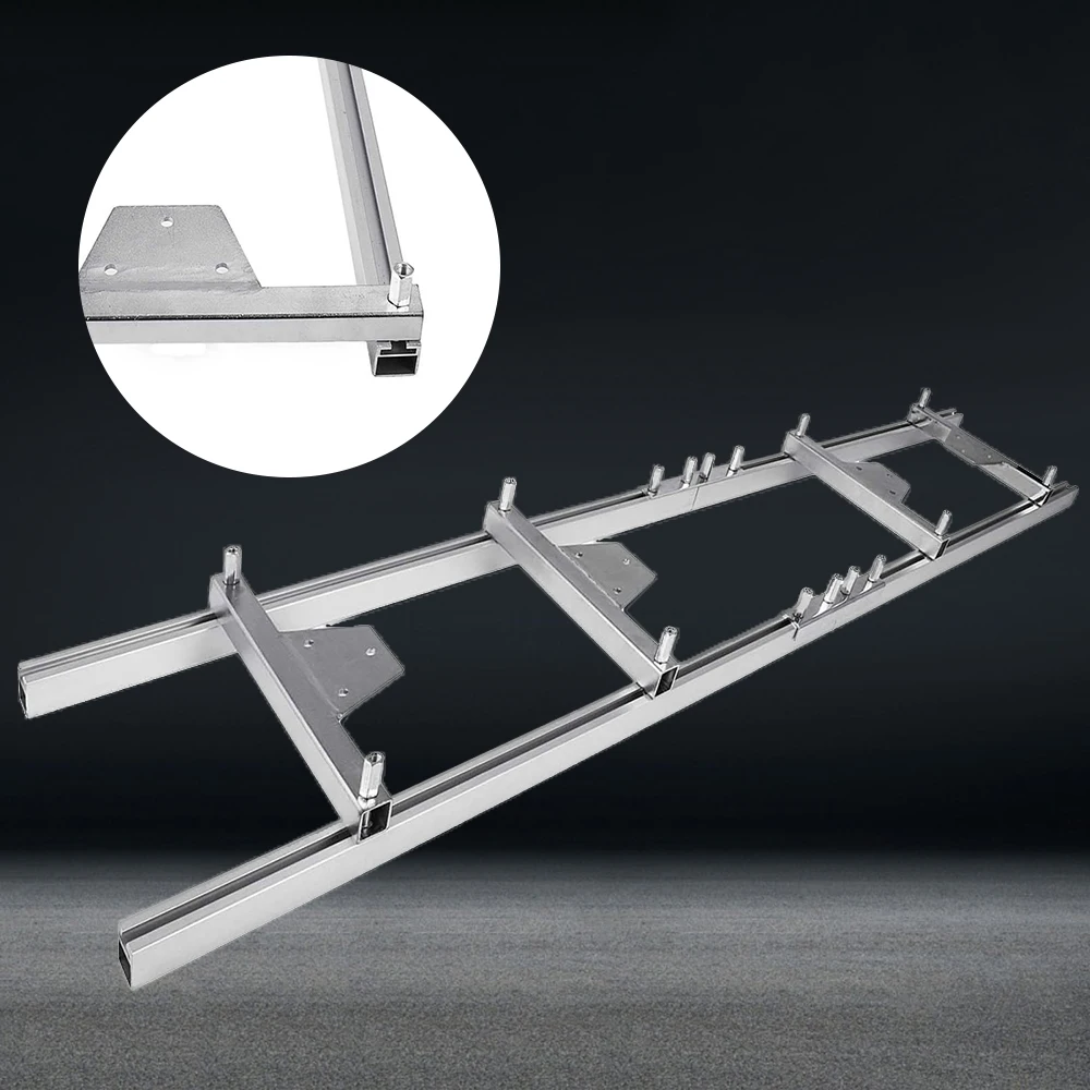 9FT Milling Rail System Chainsaw Mill Guide Set Portable Ladder Connector Kit Works with Saw Mill