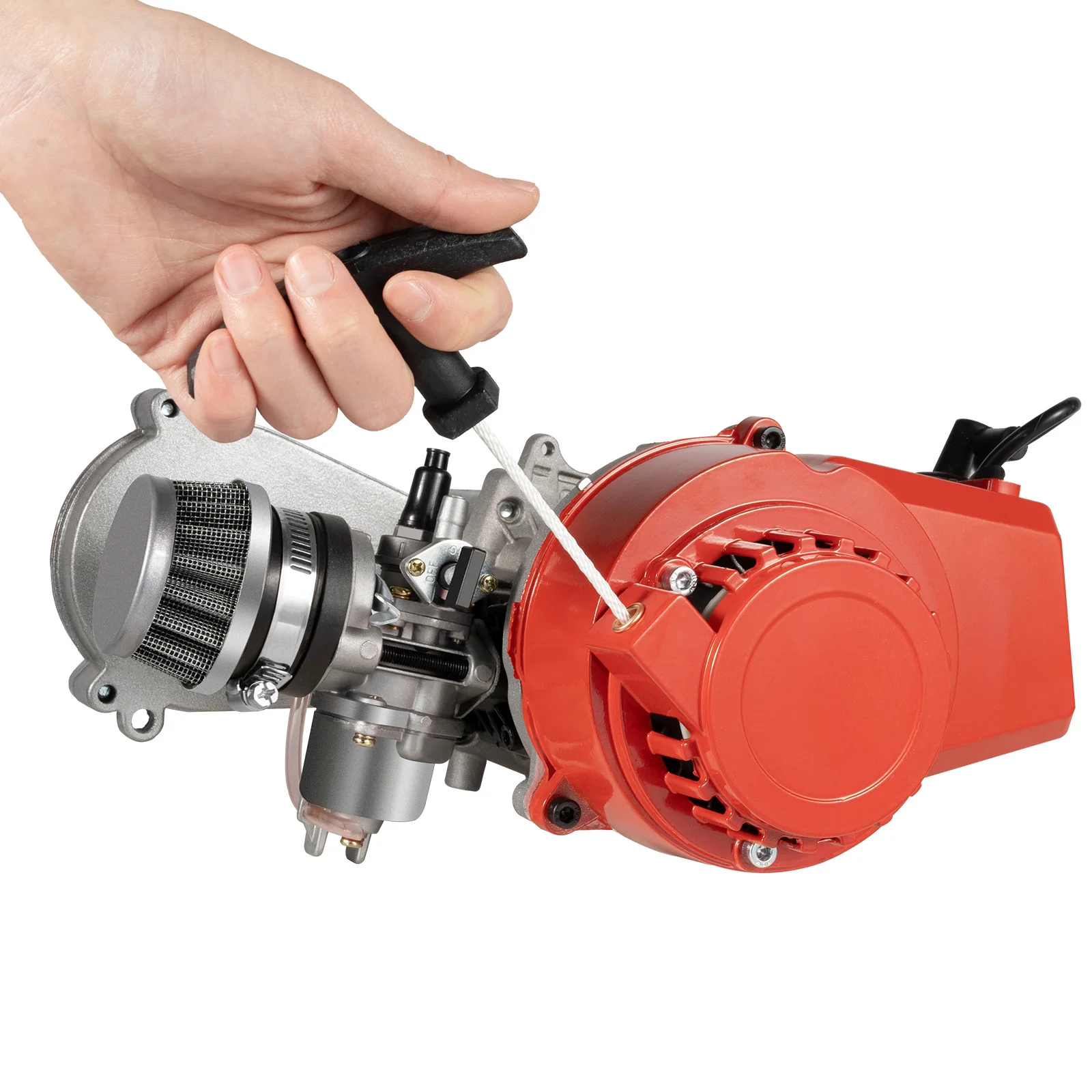 49CC 50CC 2-Stroke Pull Start Engine Motor for Mini Dirt Bike Pocket Bike ATV Scooters 2-Stroke 49CC Gasoline Engine Motor