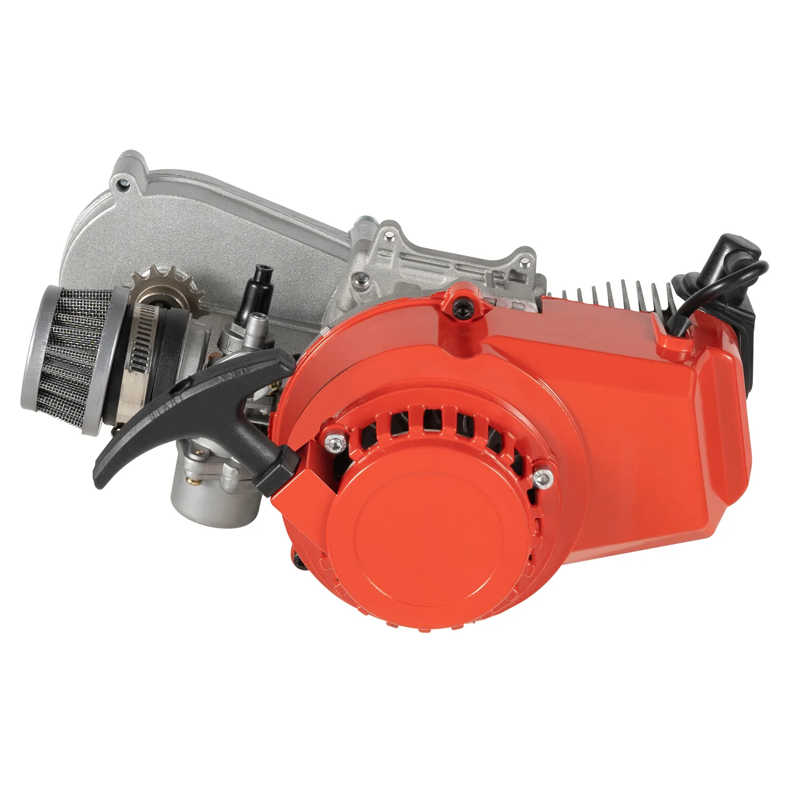 49CC 50CC 2-Stroke Pull Start Engine Motor for Mini Dirt Bike Pocket Bike ATV Scooters 2-Stroke 49CC Gasoline Engine Motor
