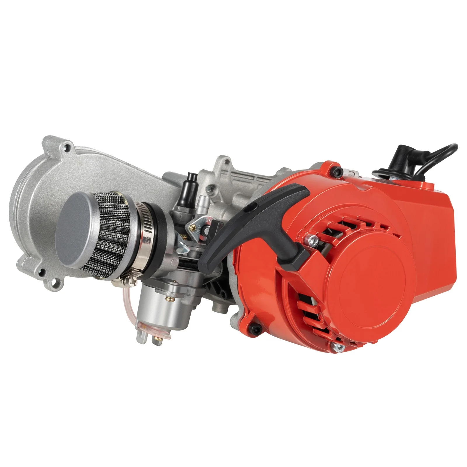 49CC 50CC 2-Stroke Pull Start Engine Motor for Mini Dirt Bike Pocket Bike ATV Scooters 2-Stroke 49CC Gasoline Engine Motor