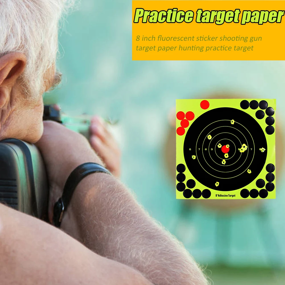 8-inch Splatter Target Adhesive Shooting Target Stickers Shooting Aim Paper