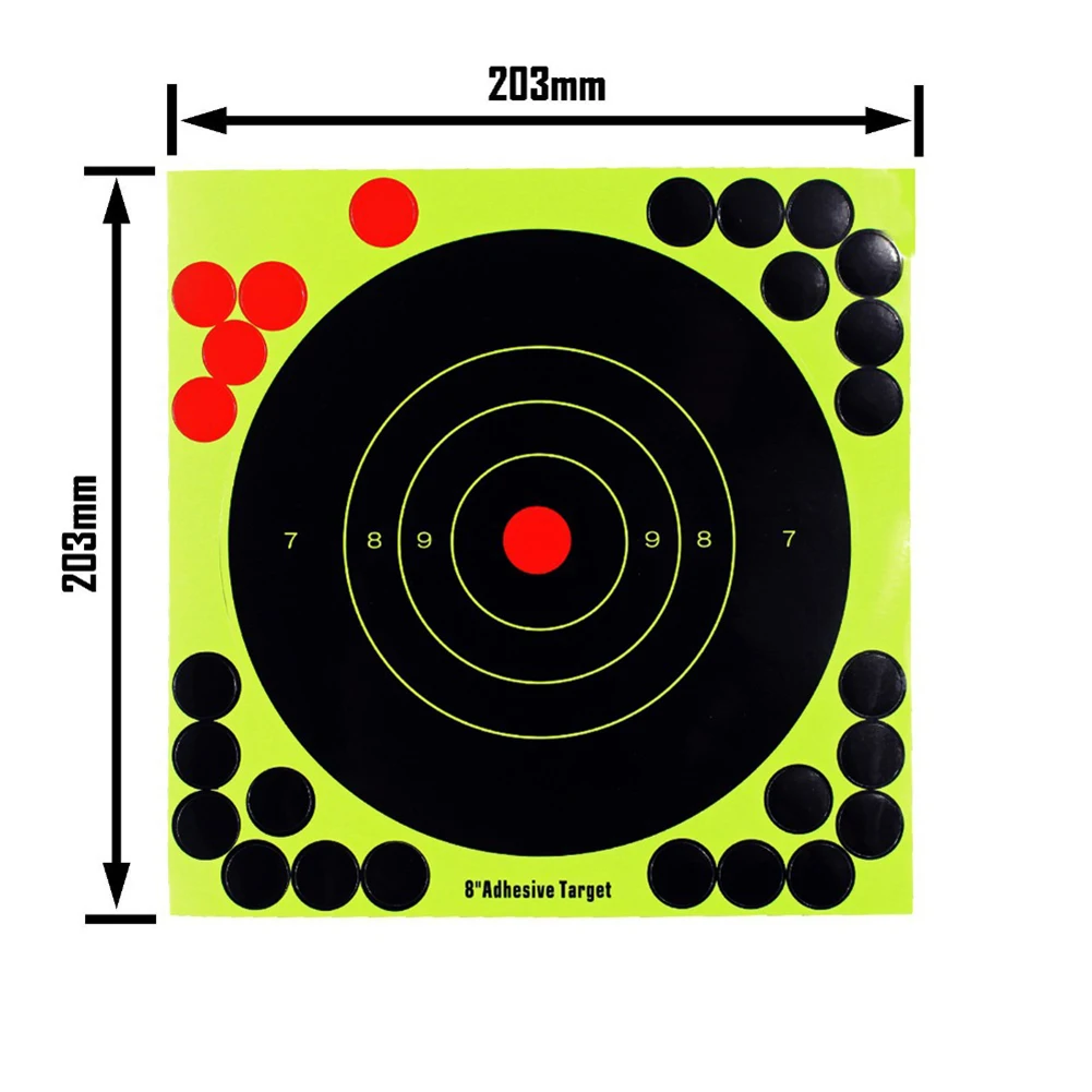 8-inch Splatter Target Adhesive Shooting Target Stickers Shooting Aim Paper