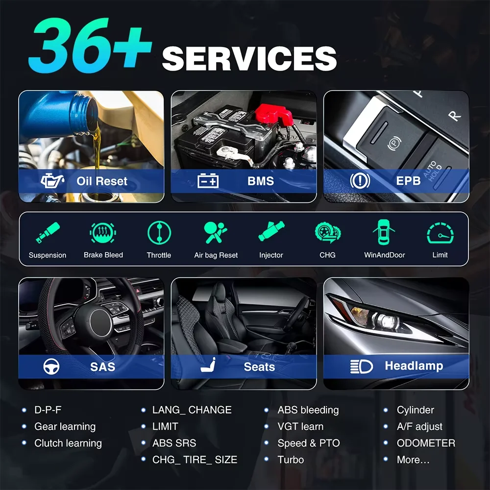 Autel MaxiCheck MX808S OBD2 Scanner Car Bi-directional Diagnostic Tools OE All Systems Diagnostic 28+ Services Same as MK808S
