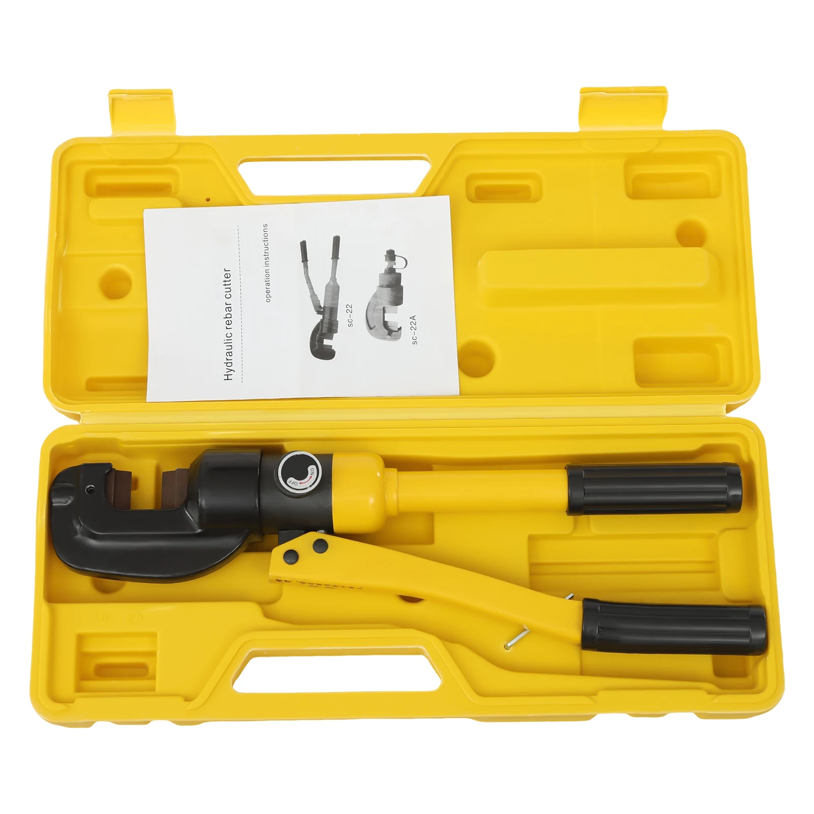 Hydraulic Rebar Cutter Large Pliers Threaded Steel Bolt Cutters Construction Cutter Clamp Hydraulic Scissors 8Ton/17637Ibs