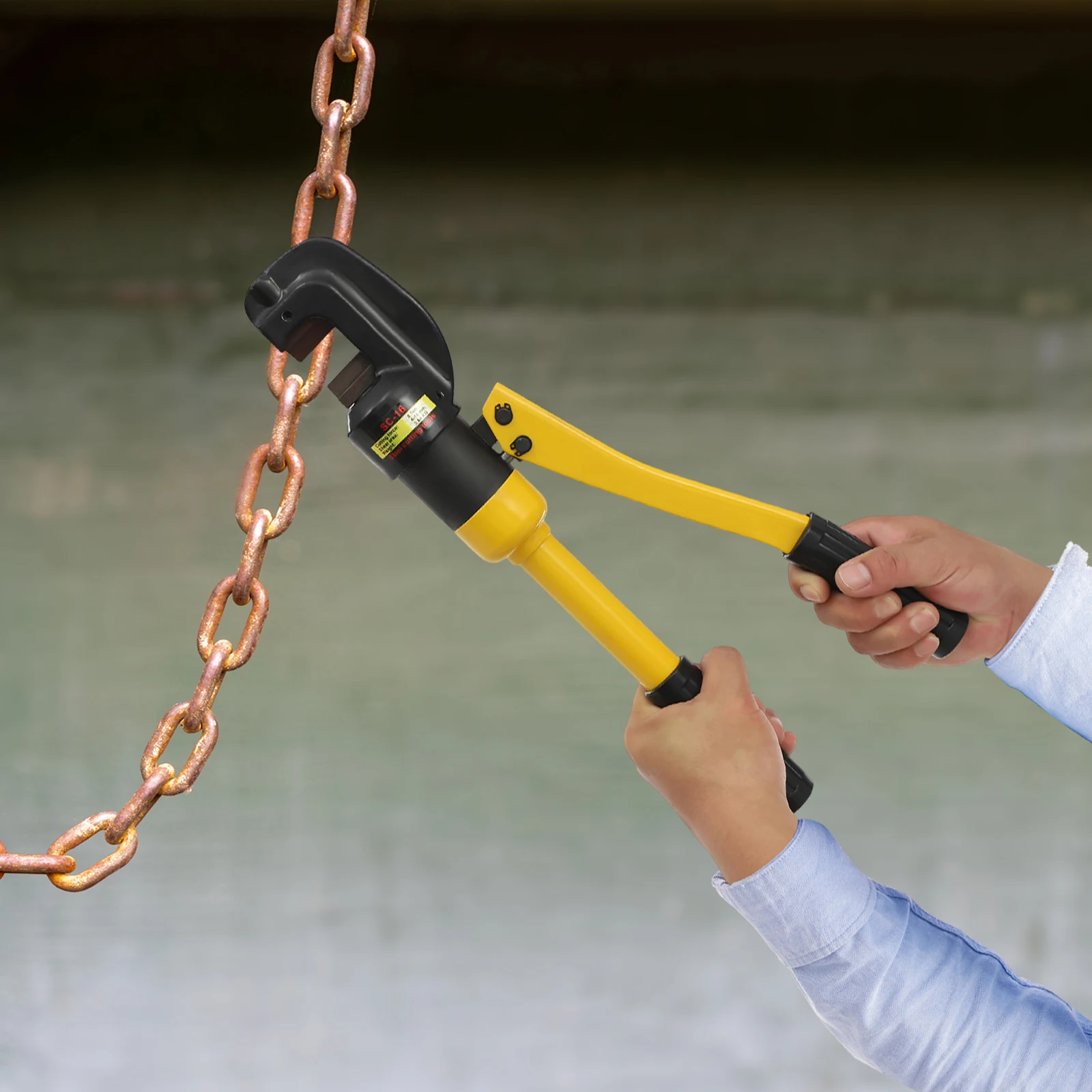 Hydraulic Rebar Cutter Large Pliers Threaded Steel Bolt Cutters Construction Cutter Clamp Hydraulic Scissors 8Ton/17637Ibs
