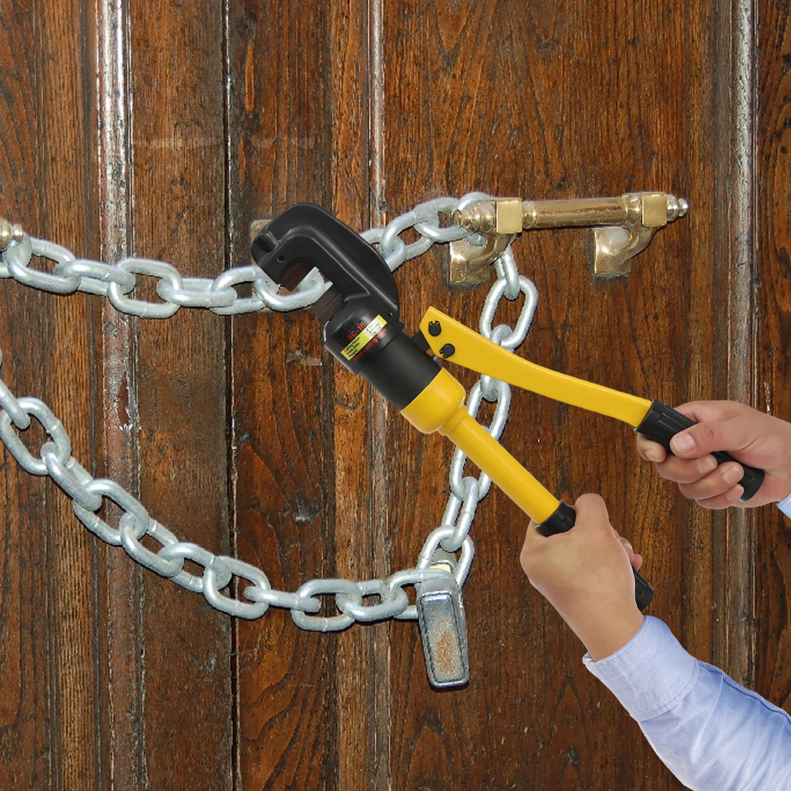Hydraulic Rebar Cutter Large Pliers Threaded Steel Bolt Cutters Construction Cutter Clamp Hydraulic Scissors 8Ton/17637Ibs