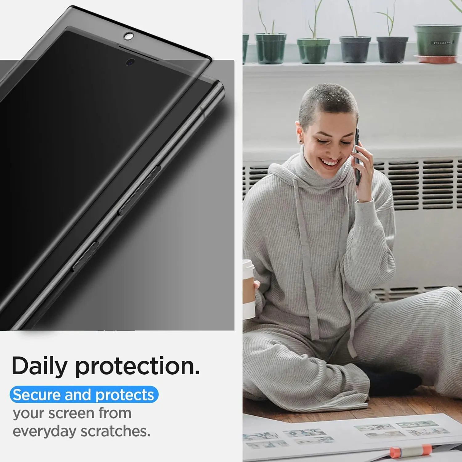 For Samsung Galaxy S22/S22 Plus/S22 +/S22 Ultra 5G Case Friendly Anti Spy Privacy Tempered Glass Screen Protectors 2-Pack