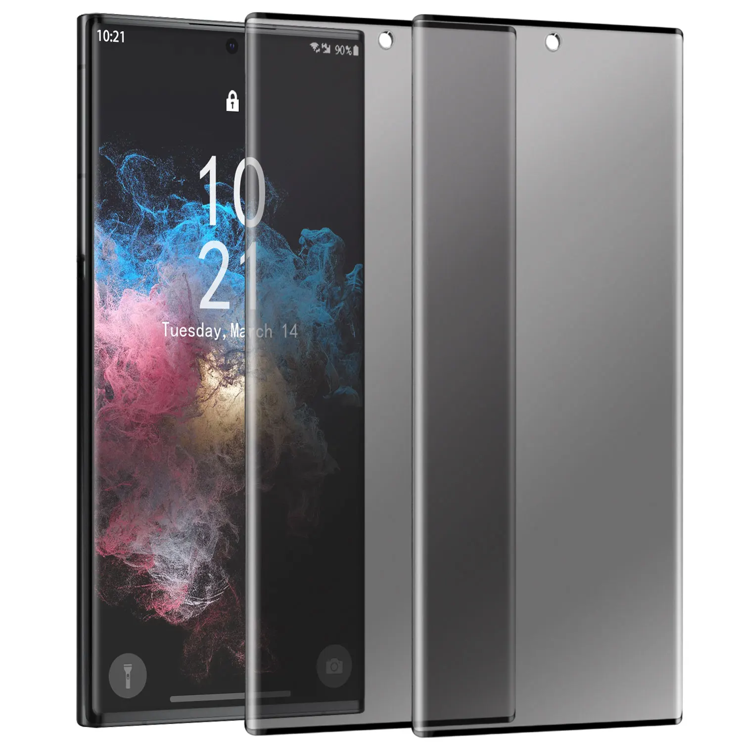 For Samsung Galaxy S22/S22 Plus/S22 +/S22 Ultra 5G Case Friendly Anti Spy Privacy Tempered Glass Screen Protectors 2-Pack