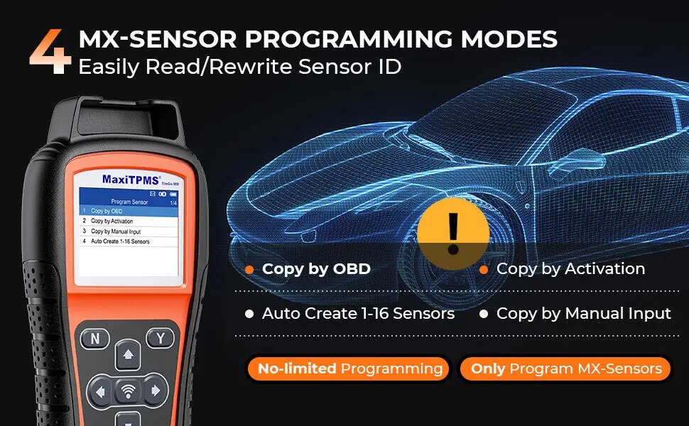 OTOFIX TireGO 808 TPMS Programming Tool WiFi TPMS Scan Tool Relearn Activate All TPMS Sensors Program MX-Sensor TPMS Diagnostics