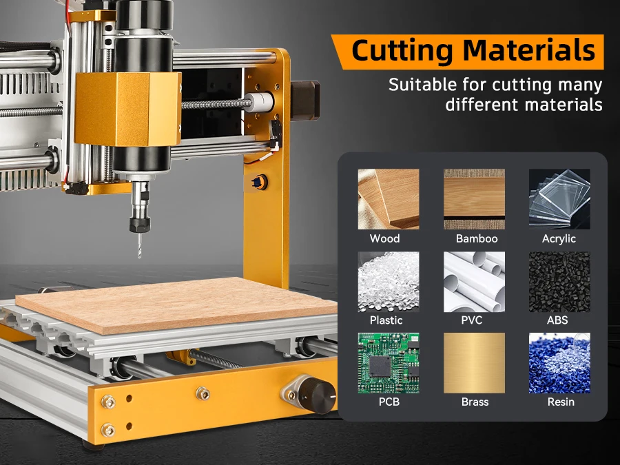 CNC3018pro Machine 500W All-Metal CNC Router Machine 3 Axis Limit Switches & Emergency-Stop with GRBL Offline Control