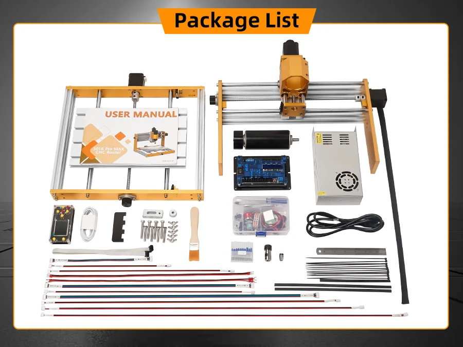 CNC3018pro Machine 500W All-Metal CNC Router Machine 3 Axis Limit Switches & Emergency-Stop with GRBL Offline Control