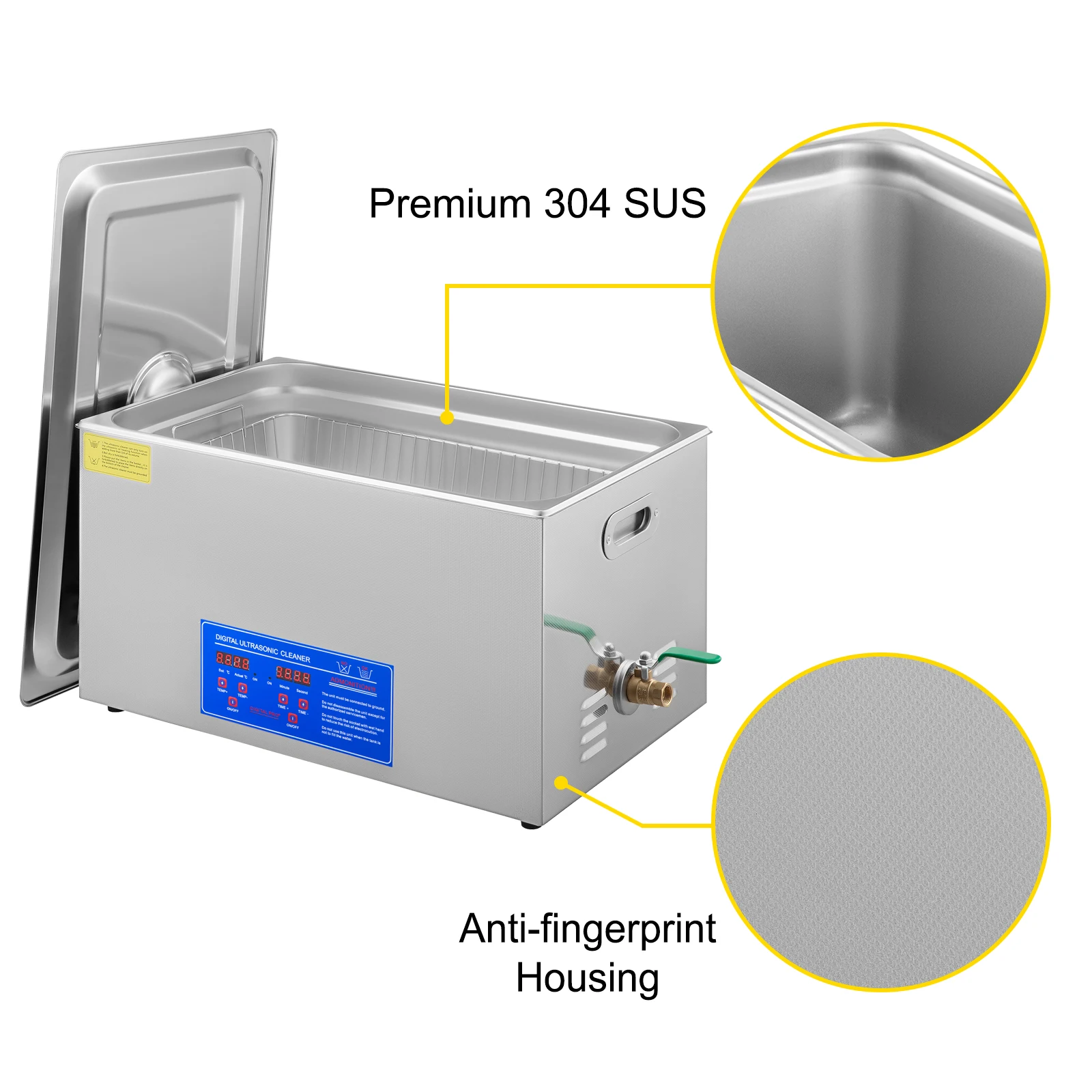 SucceBuy 1.3L 2L 3L 6L 10L 15L 22L 30L Ultrasonic Cleaner Lave-Dishes Portable Washing Machine Ultrasound Home Clean Appliances