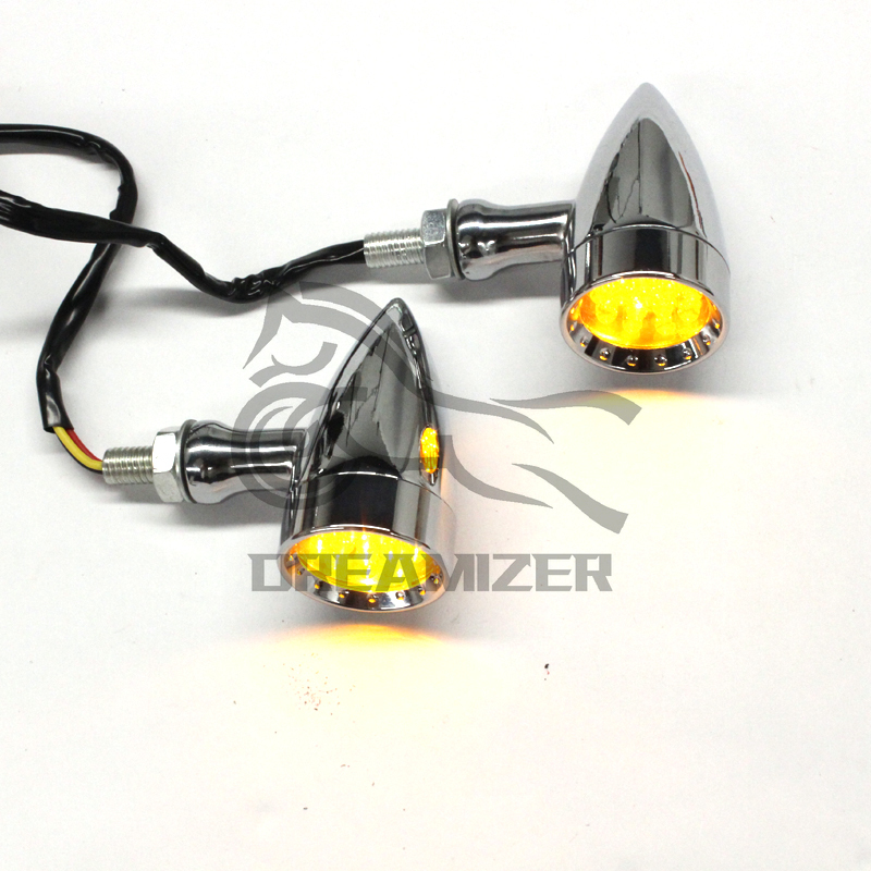 1 PCS Motorcycle LED Blinker Turn Signal Light For Suzuki Yamaha Honda Harley Indicator Lights Refit Retro Bullet Turning Lamp