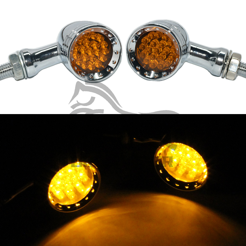 1 PCS Motorcycle LED Blinker Turn Signal Light For Suzuki Yamaha Honda Harley Indicator Lights Refit Retro Bullet Turning Lamp