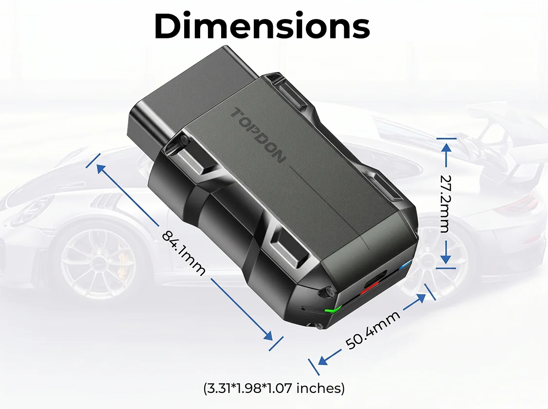 TOPDON TopScan Lite Scanner Smart Diagnostic Tool DTC Repair Guide Bluetooth OBD2 Code Reader