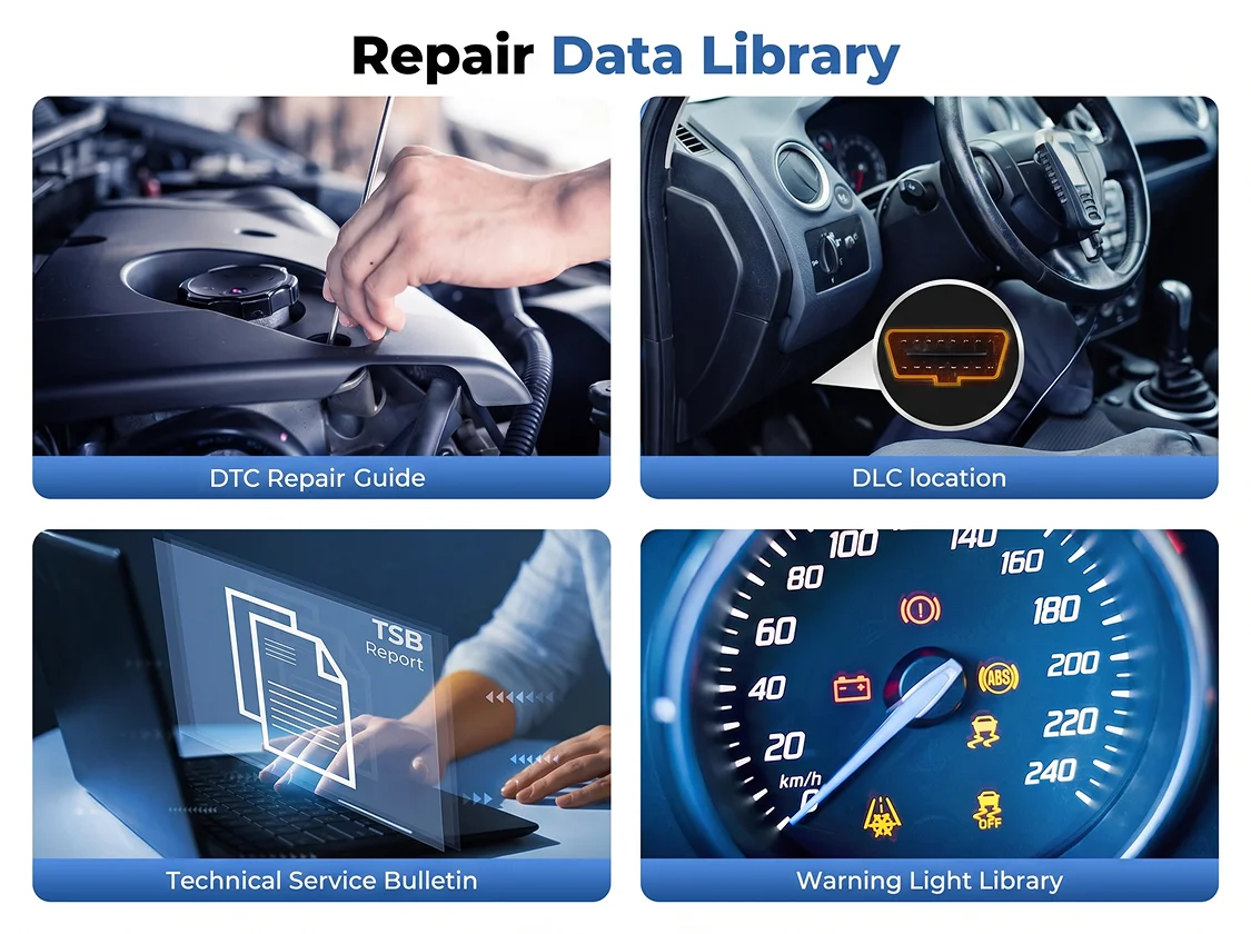 TOPDON TopScan Lite Scanner Smart Diagnostic Tool DTC Repair Guide Bluetooth OBD2 Code Reader