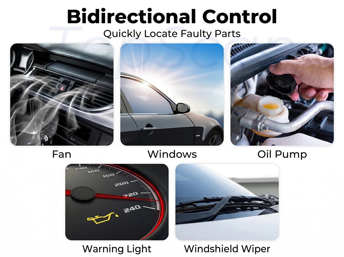 TOPDON TopScan Lite Scanner Smart Diagnostic Tool DTC Repair Guide Bluetooth OBD2 Code Reader