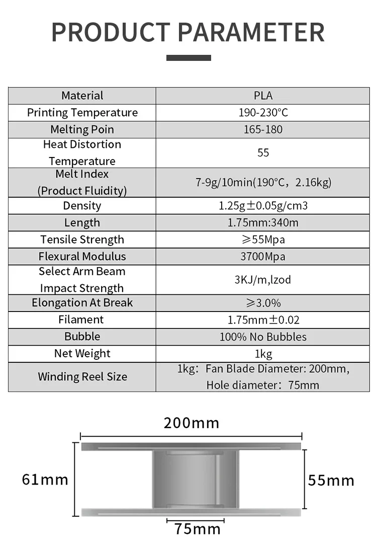 KINGROON 10KG PLA Filament PETG 3D Filament 1.75mm For 3D Printer Filament 10 Rolls/Set Mixed Colors and Materials FDM Printing Fast Ship