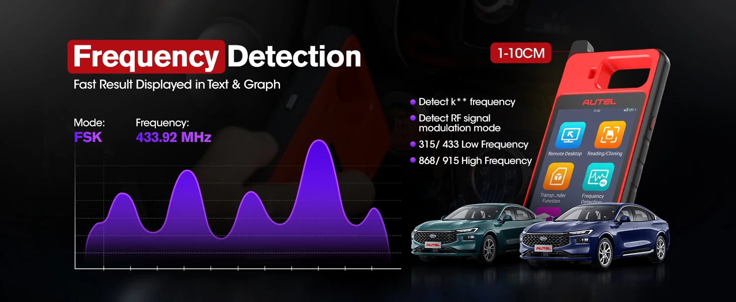 Autel MaxiIM KM100 KM100X Key Fob Programming Immobilizer Tool,60s Key Generation,OBD IMMO Key Learning,Chip Read/ Edit/ Clone