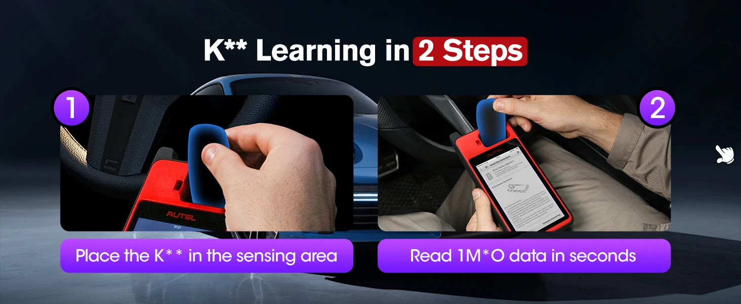 Autel MaxiIM KM100 KM100X Key Fob Programming Immobilizer Tool,60s Key Generation,OBD IMMO Key Learning,Chip Read/ Edit/ Clone