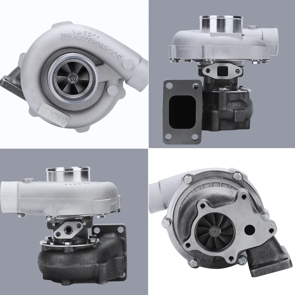 T3 T4 T04E .57 A/R Universal 5 Bolts Turbo Turbocharger for 1.5L to 2.5L 400HP T3 Flange