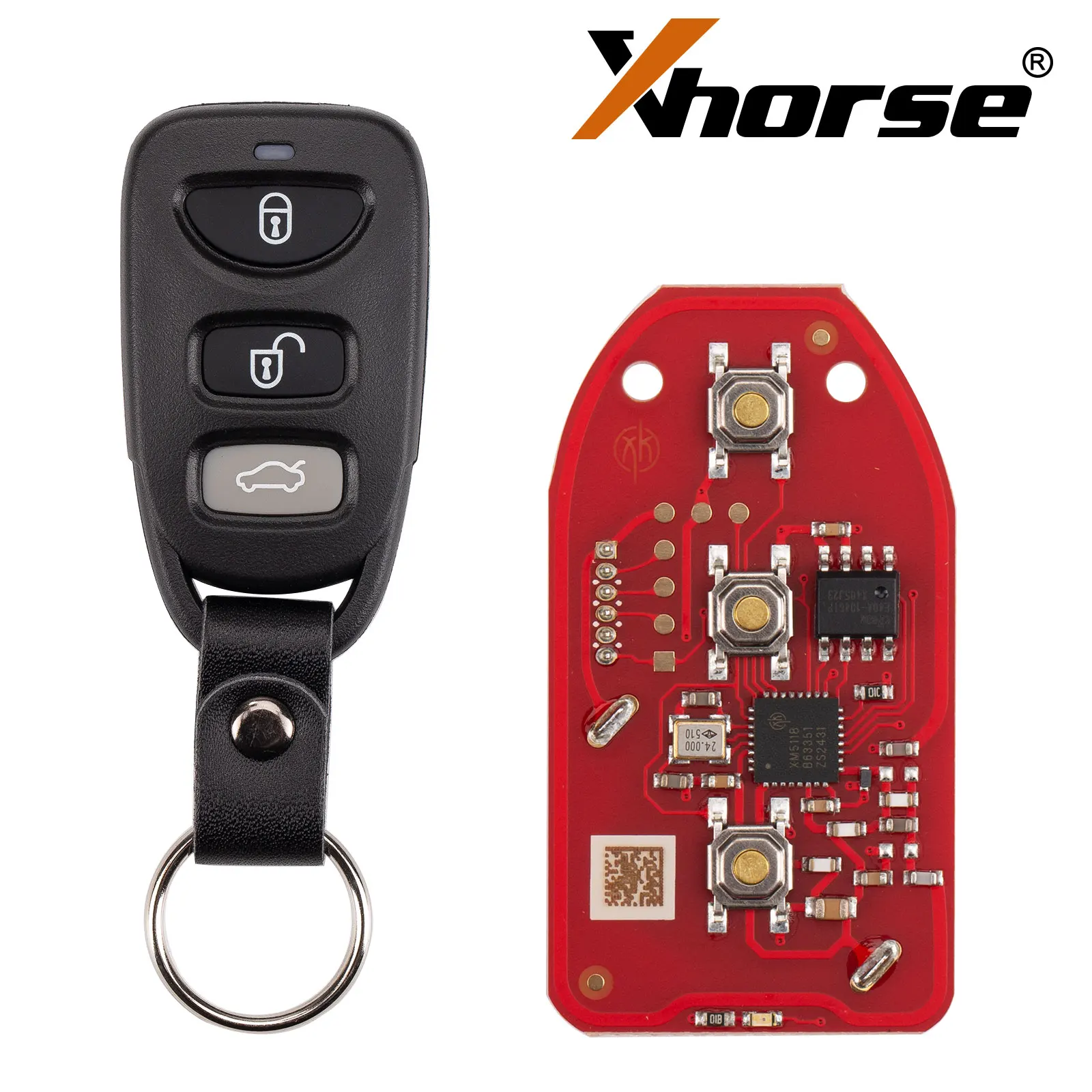5Pieces Xhorse XKHY21EN Wire Universal Remote Key for Hyundai 3+1 Buttons English Version Working With Xhorse VVDI Key Tool