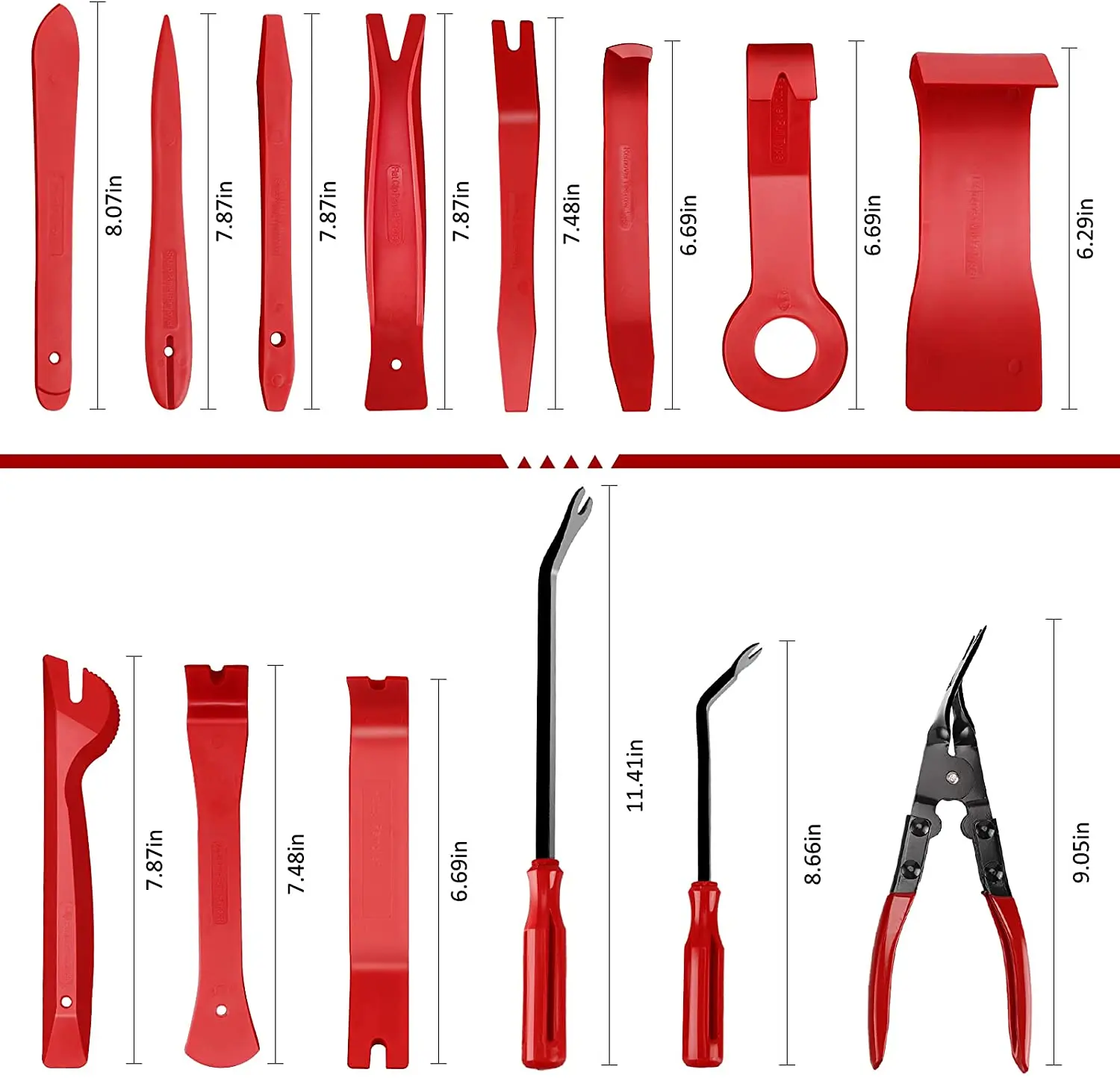 Garage Tools Car Interior Removal Kit Plastic Trim Door Panel Disassembly Suit Auto Clips Puller Diy Hand tool