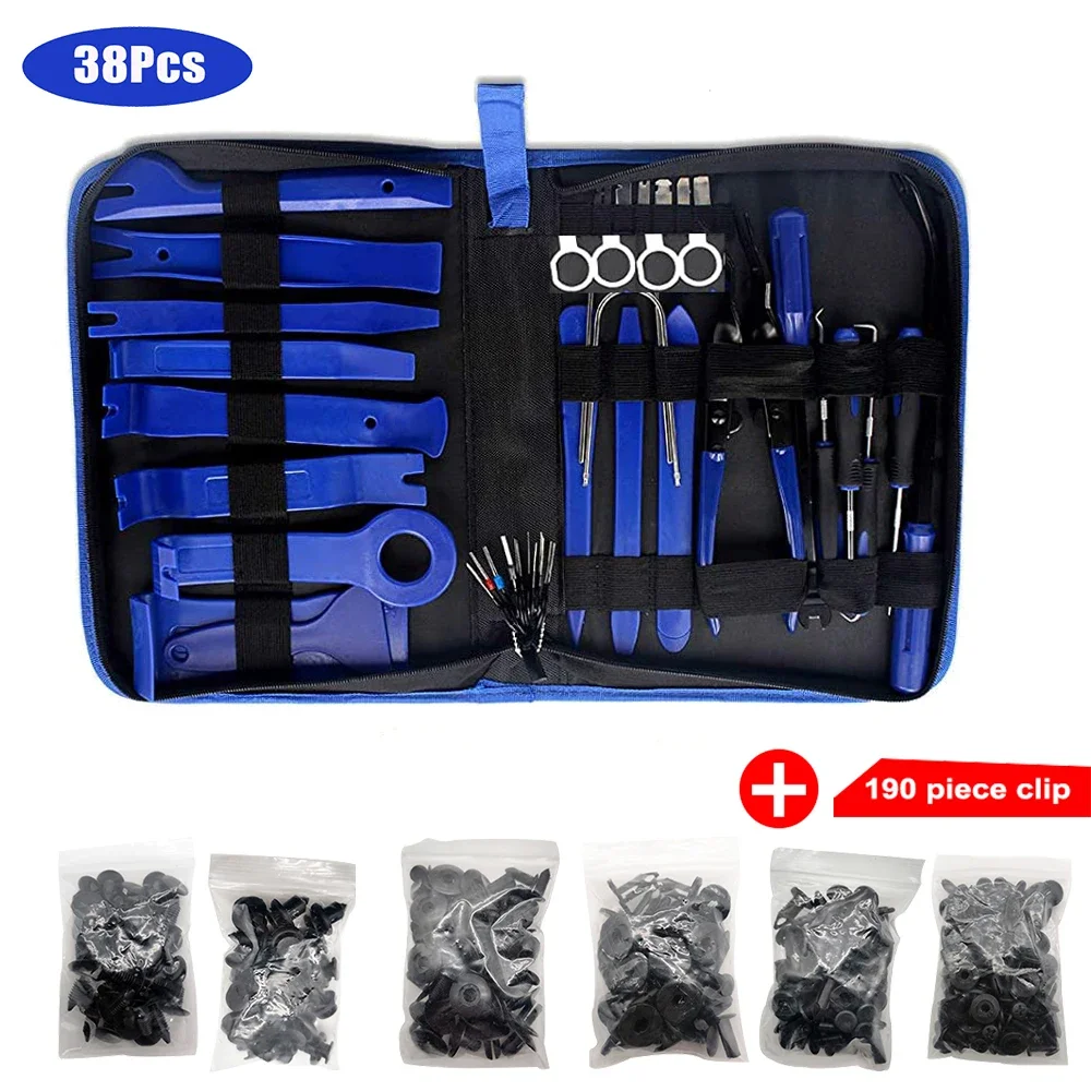 Garage Tools Car Interior Removal Kit Plastic Trim Door Panel Disassembly Suit Auto Clips Puller Diy Hand tool