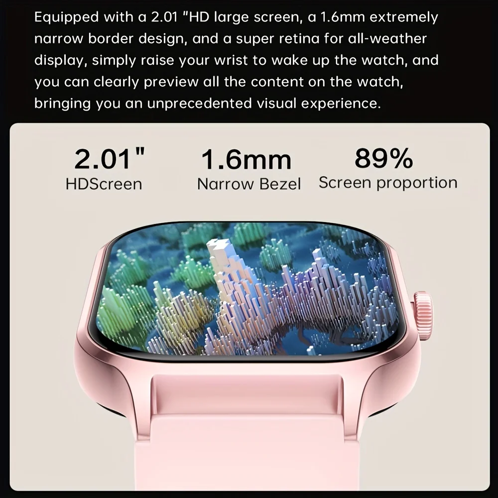 Smart Watch Wireless Calling/Dial Multi-Sport Mode Info Reminder Various APP Compatible for iPhone Android
