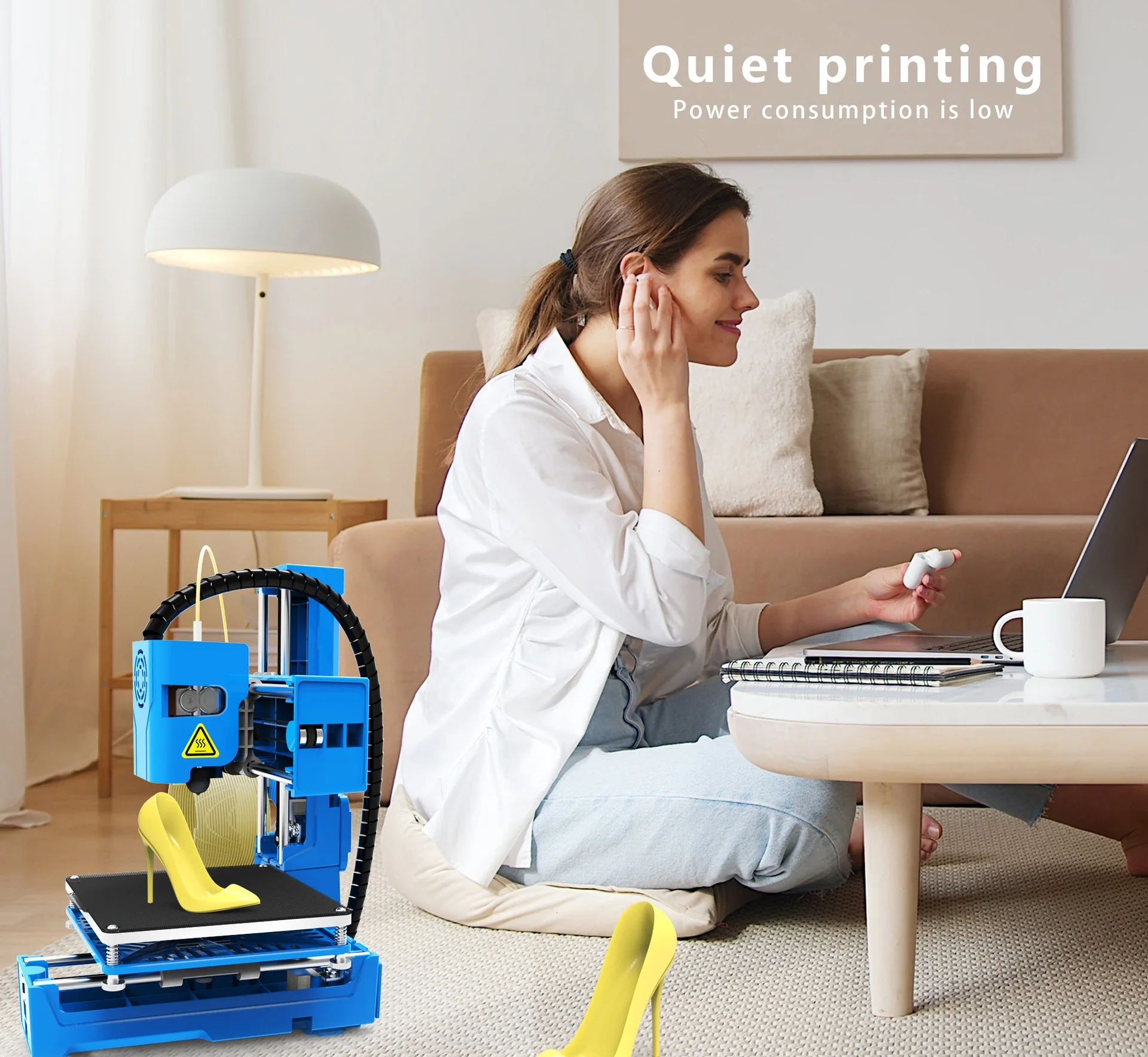 EasyThreed Small 3D Printer K9 10*10cm Supper Mini Desktop No Heated Bed One-Key Printing with TF Card 3D Printer Machine