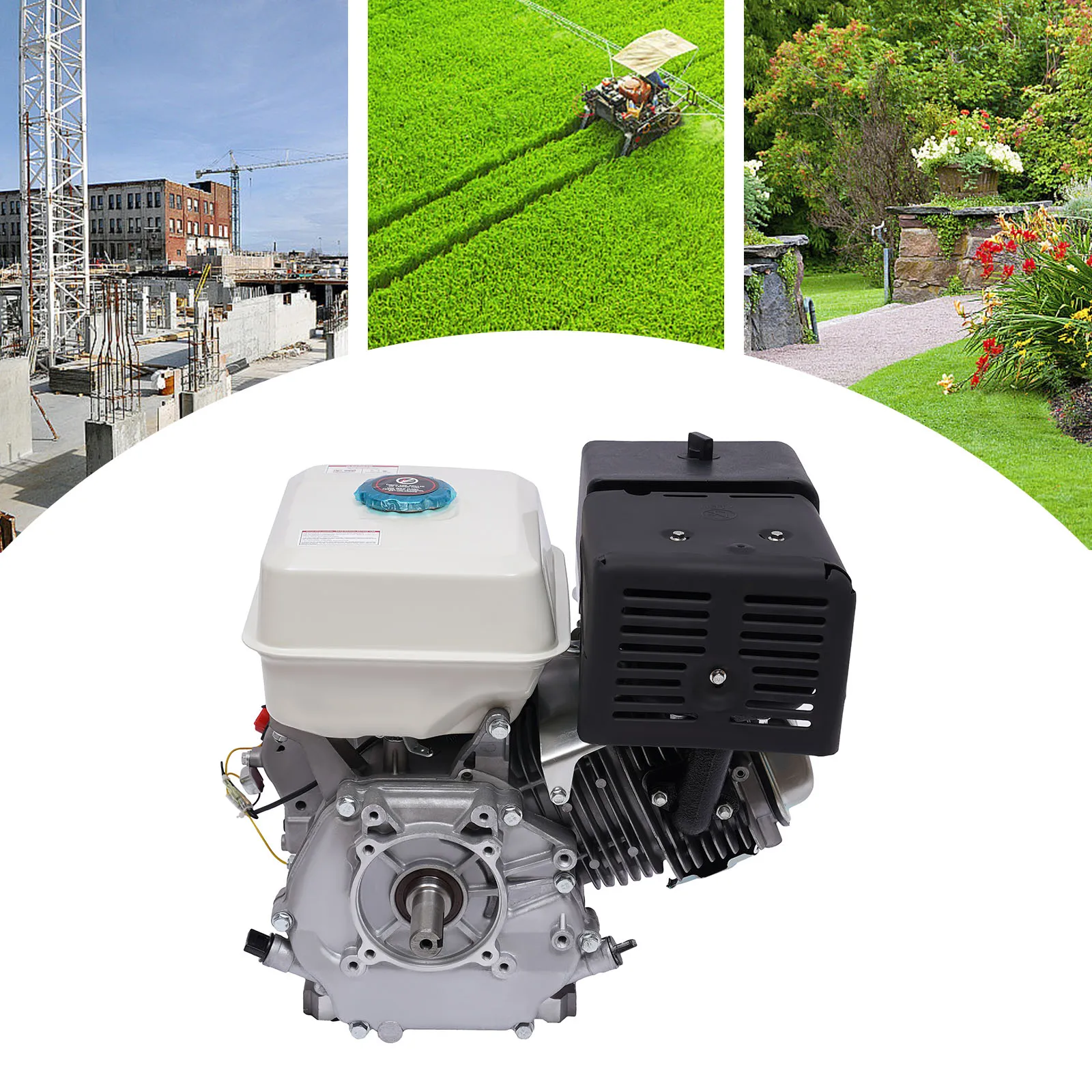 4 Stroke Gasoline Engine 15HP Low Noise Gas Powered Portable Generator 9.7KW for water Pumps and Vibrators