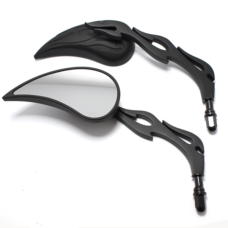 M8 Motorcycle Teardrop Custom Rearview Side Mirrors for Harley Touring Sportster Road King Cruiser Choppers Rear View Mirrors