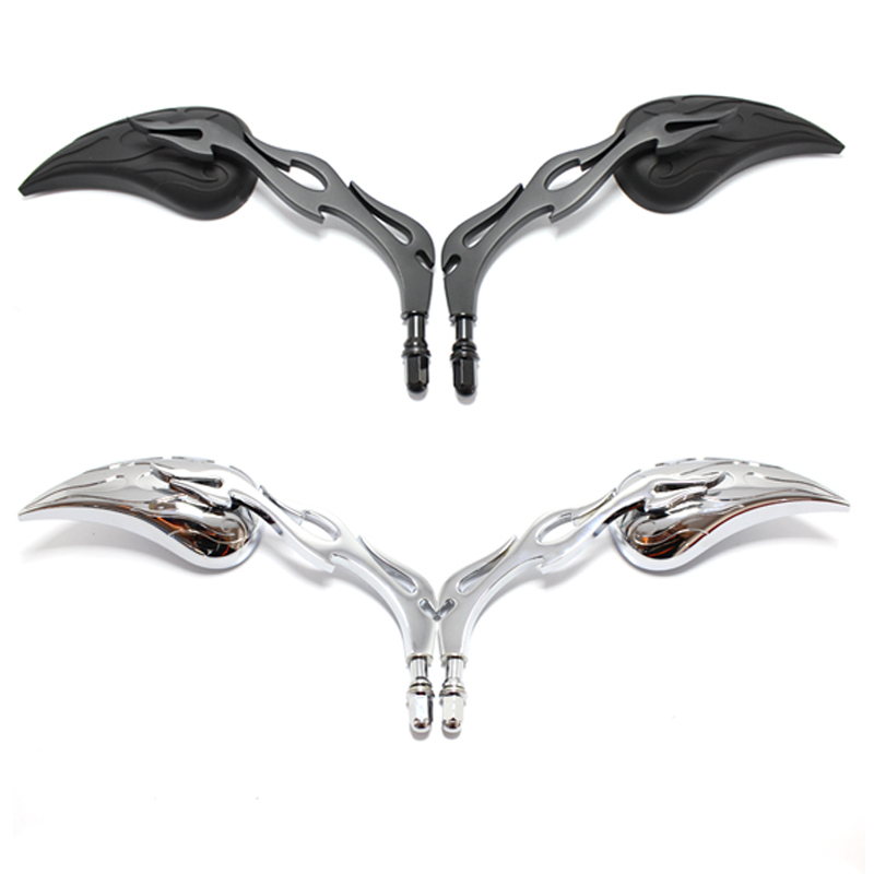 M8 Motorcycle Teardrop Custom Rearview Side Mirrors for Harley Touring Sportster Road King Cruiser Choppers Rear View Mirrors