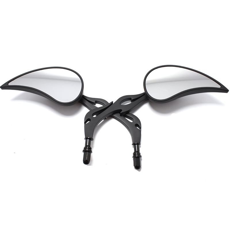 M8 Motorcycle Teardrop Custom Rearview Side Mirrors for Harley Touring Sportster Road King Cruiser Choppers Rear View Mirrors